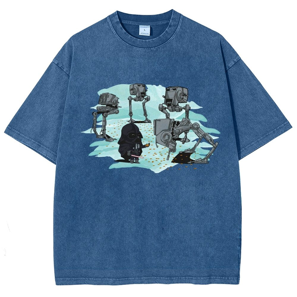Dark Lord feeds the mechanical bird Vintage Distressed T-shirt