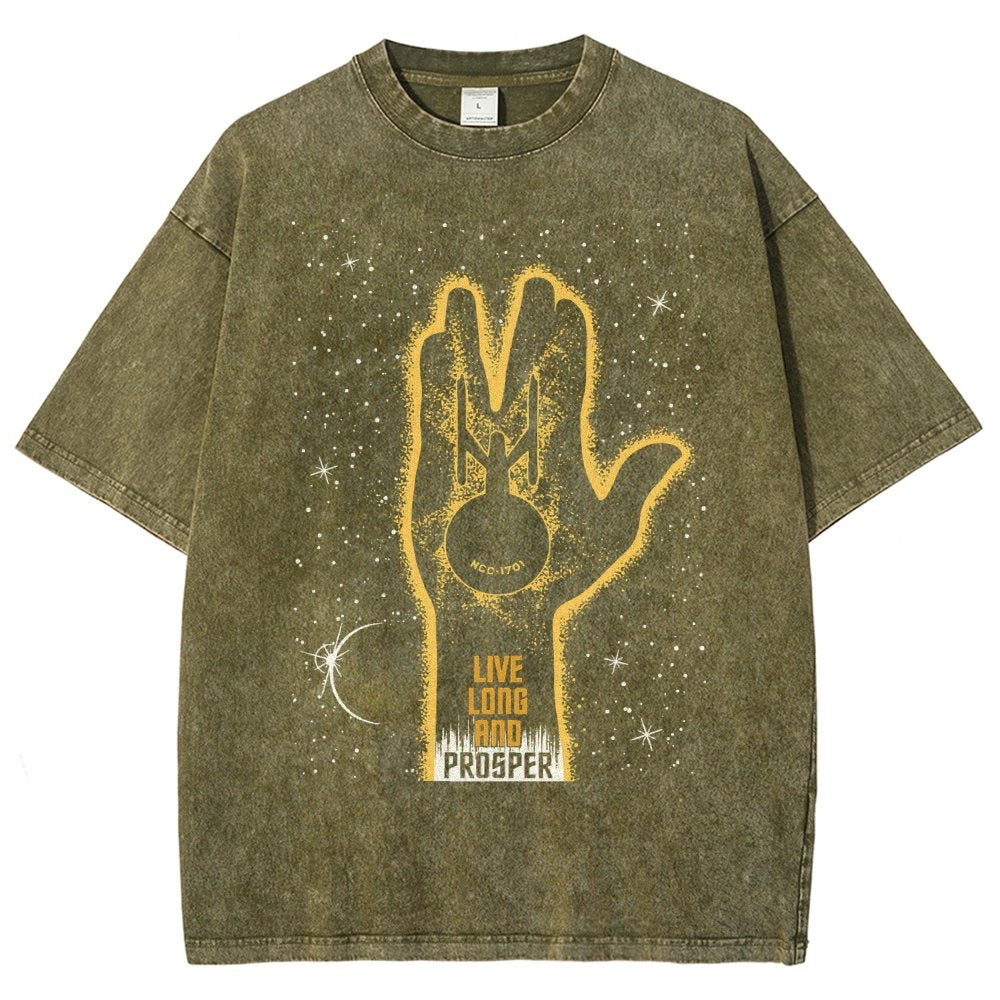 Live long and prosper Vintage Distressed T-shirt