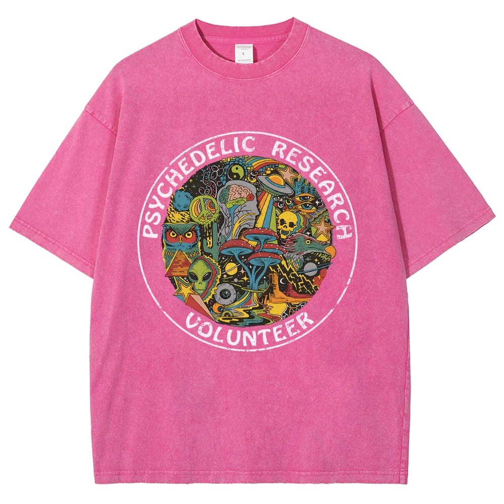 Psychedelic Research Volunteer Vintage Distressed T-shirt