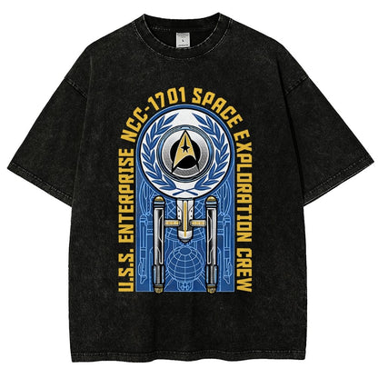 Space Exploration Vintage Distressed T-shirt