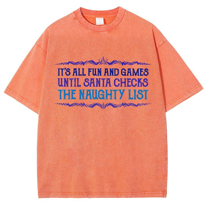 The Naughty List Vintage Distressed T-shirt