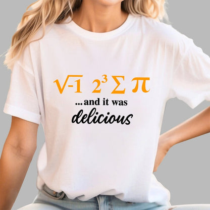 I Ate Some Pie And It Was Delicious 3.14 Pi Day Geek T-Shirt