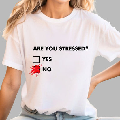 Fuuny Word Are You Stressed? No Geek T-Shirt