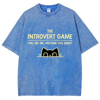 The Introvert Game Vintage Distressed T-shirt