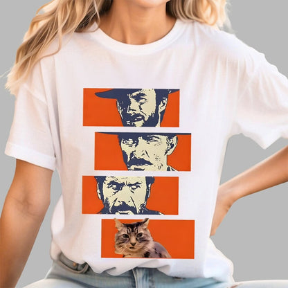 Buono Brutto Cattivo And Cat Geek T-Shirt