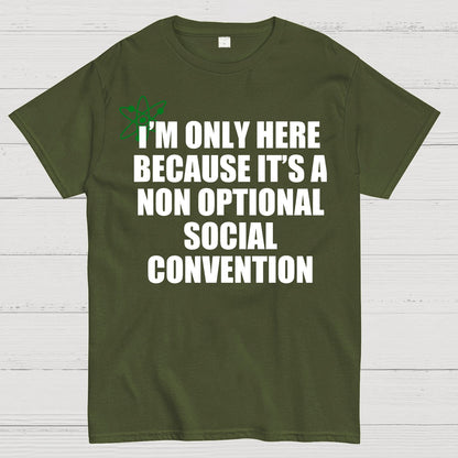 Non Optional Social Convention Geek T-Shirt