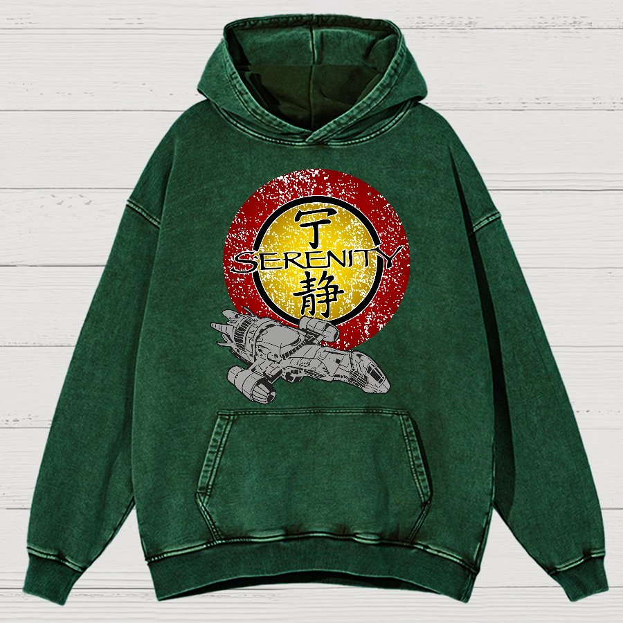 Firefly Starship Vintage Distressed Hoodie