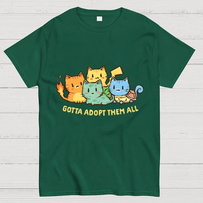 Gotta Adopt Them All Geek T-Shirt