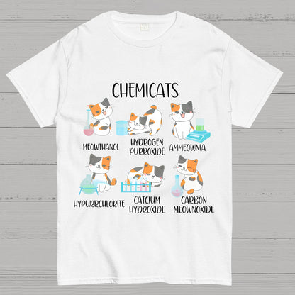 Chemistry Cats Science Geeky T-Shirt