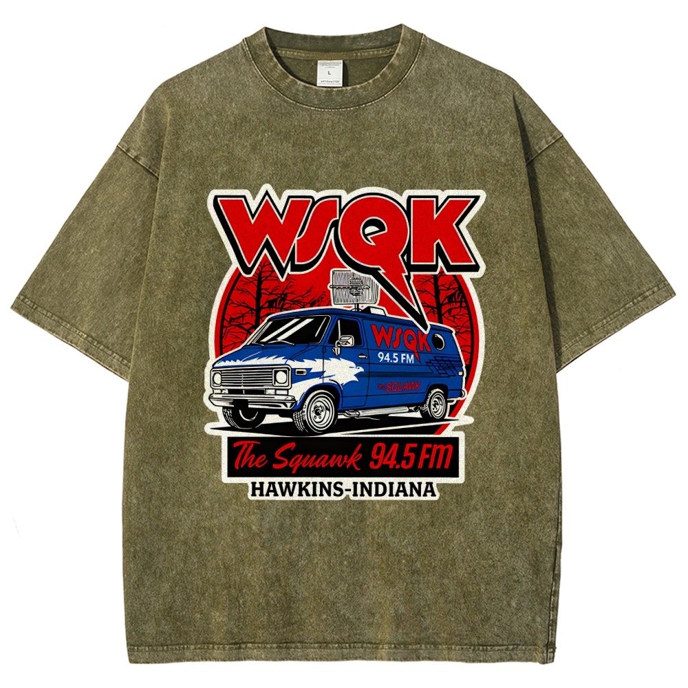 WSQK Elmwood Vintage Distressed T-shirt
