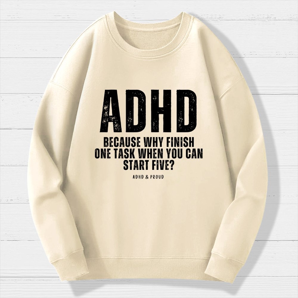 ADHD Geek Cotton Sweatshirt