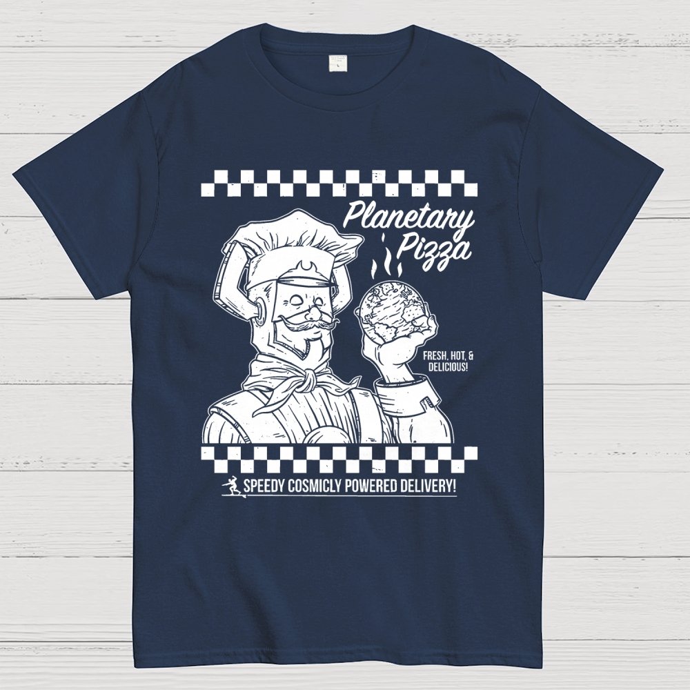 Planetary Pizza Unisex Geek T-Shirt