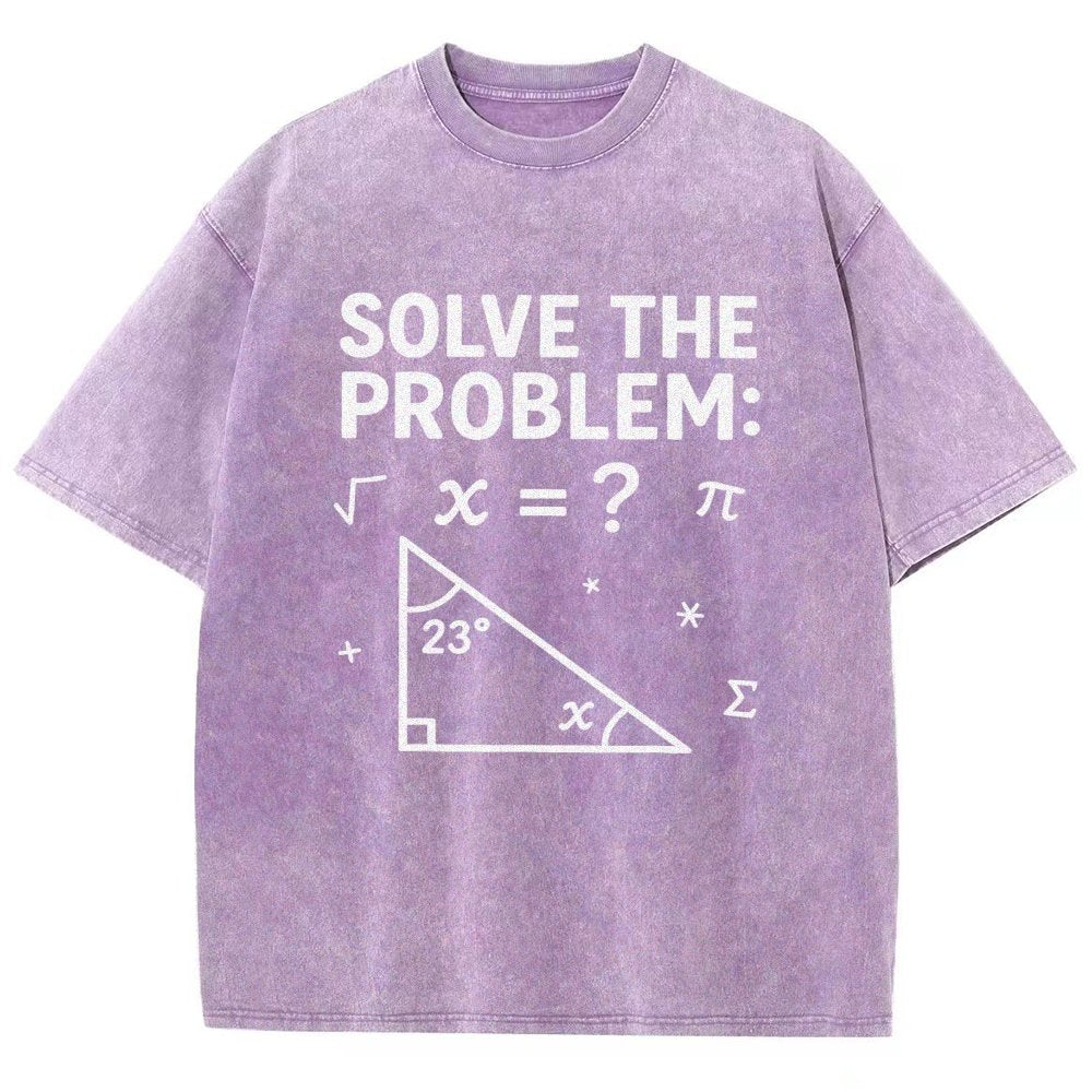 Solve The Problem Funny 67 Meme Vintage Distressed T-shirt