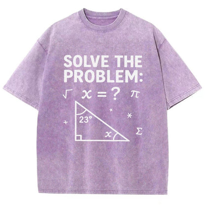 Solve The Problem Funny 67 Meme Vintage Distressed T-shirt