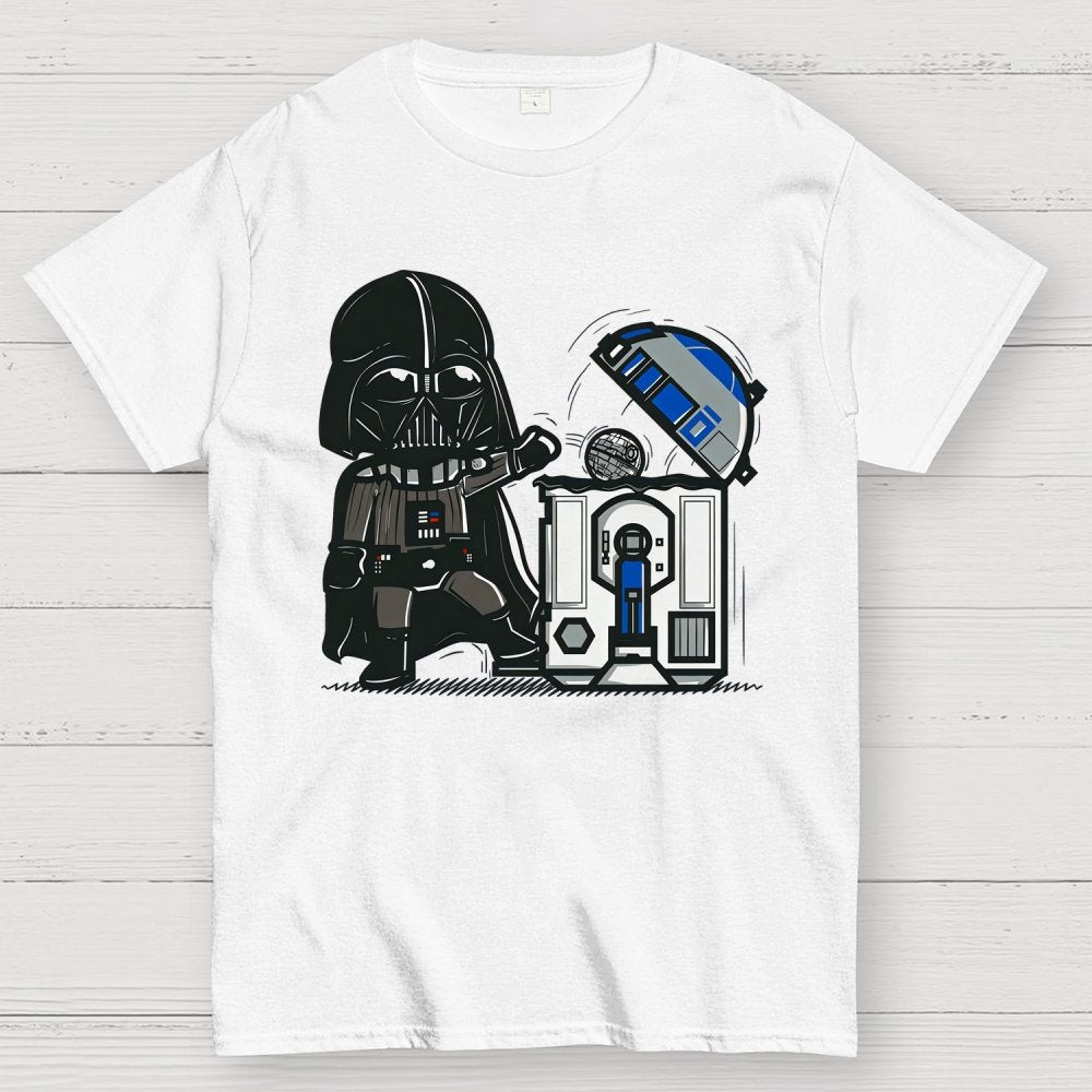 Galaxy Advanced Trash Can Geek T-Shirt