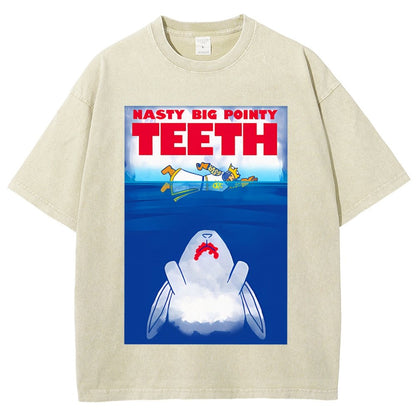 TEETH Vintage Distressed T-shirt