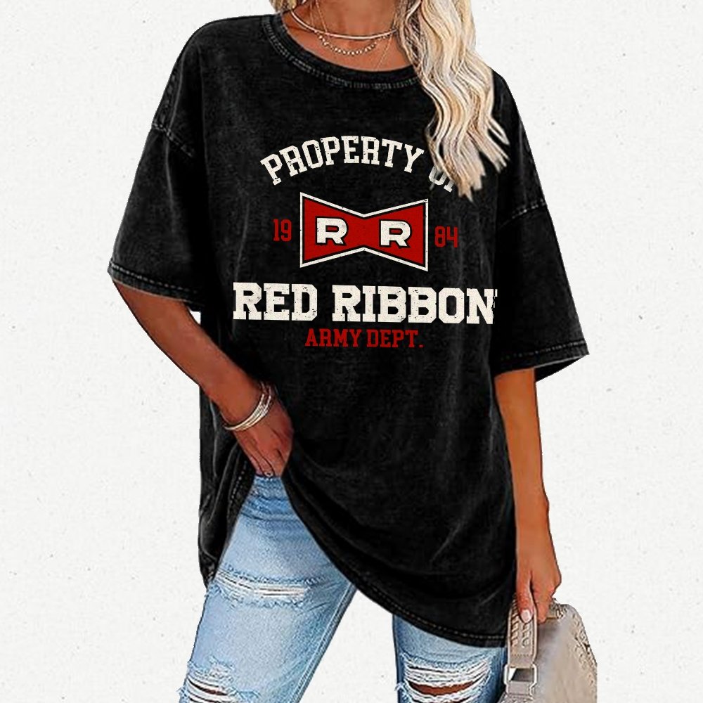 Property of red ribbon Vintage Distressed T-shirt