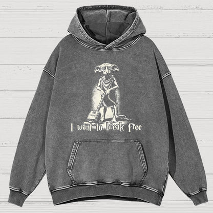 I Want To Break Free Nerdy Vintage Distressed Hoodie