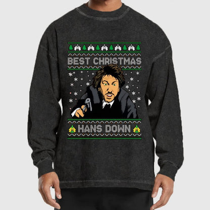 Best Christmas Hans Down Washed Long Sleeve Tee