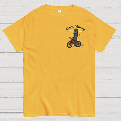 Run Away Front And Back Printing Geek T-Shirt