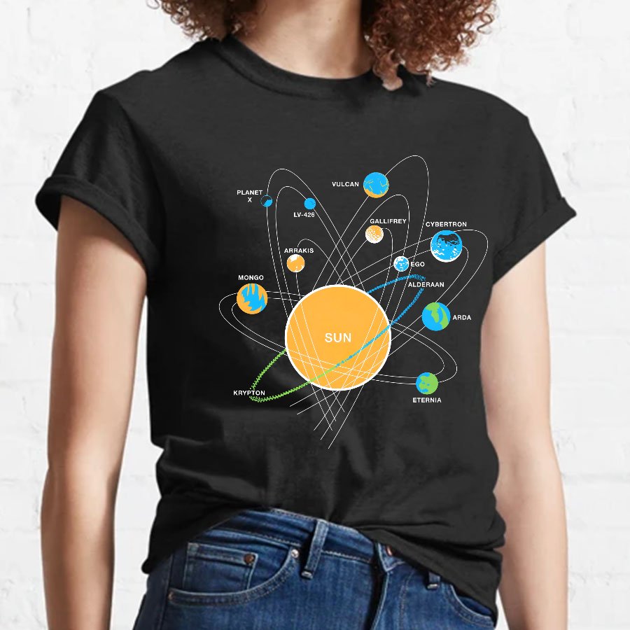 Solar System Geeky T-Shirt