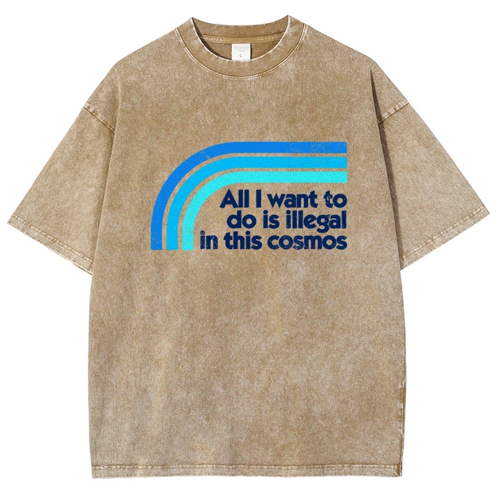All I Want To Do Is Illegal Vintage Distressed T-shirt