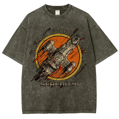 Space Explorer Vintage Distressed T-shirt