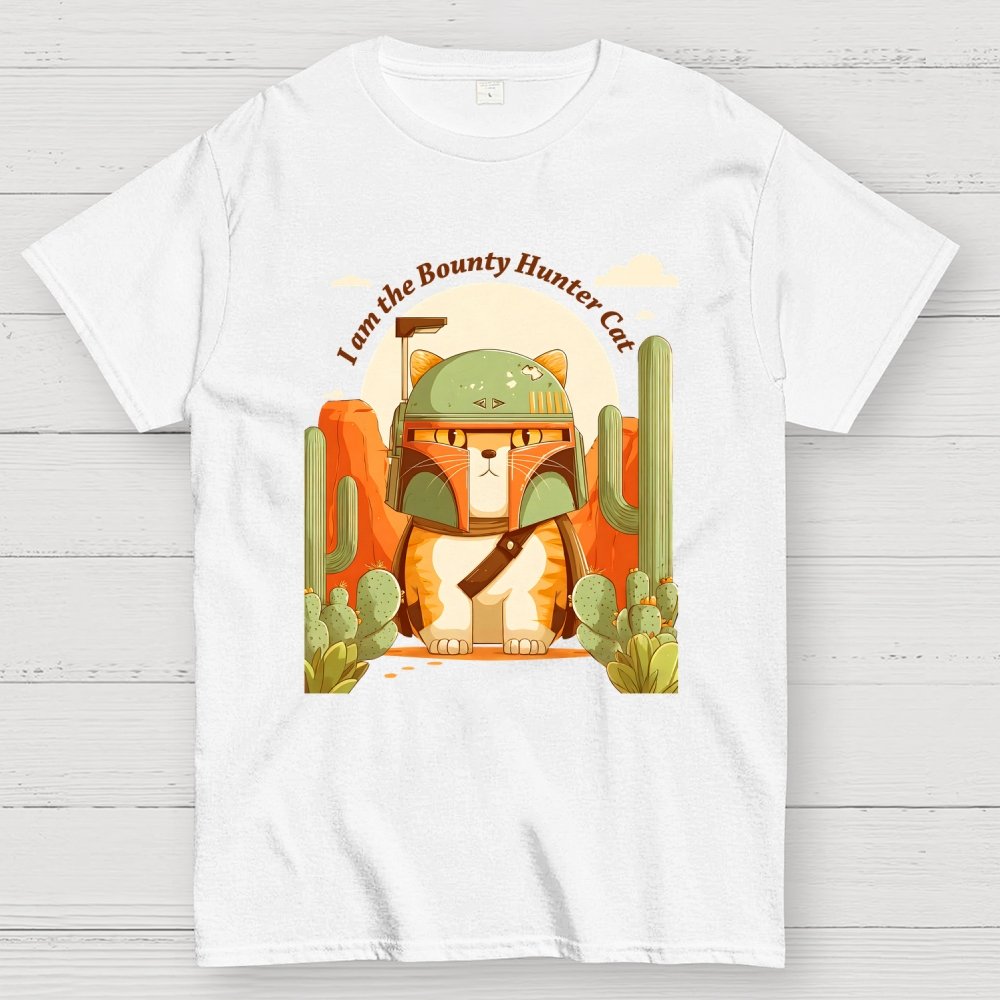 Boba-like Cat Bounty Hunter Geek T-Shirt