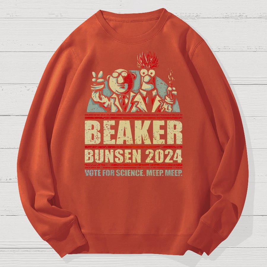 Vote For Science Geek Cotton Sweatshirt