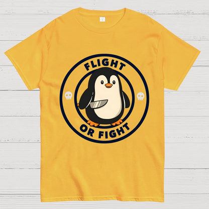 Flight or Fight Penguin Geek T-Shirt