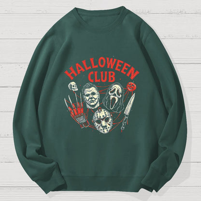 Halloween Club Geek Cotton Sweatshirt