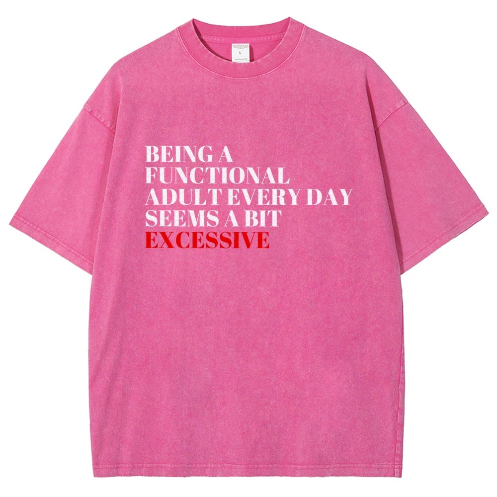 Functional Adult Vintage Distressed T-shirt