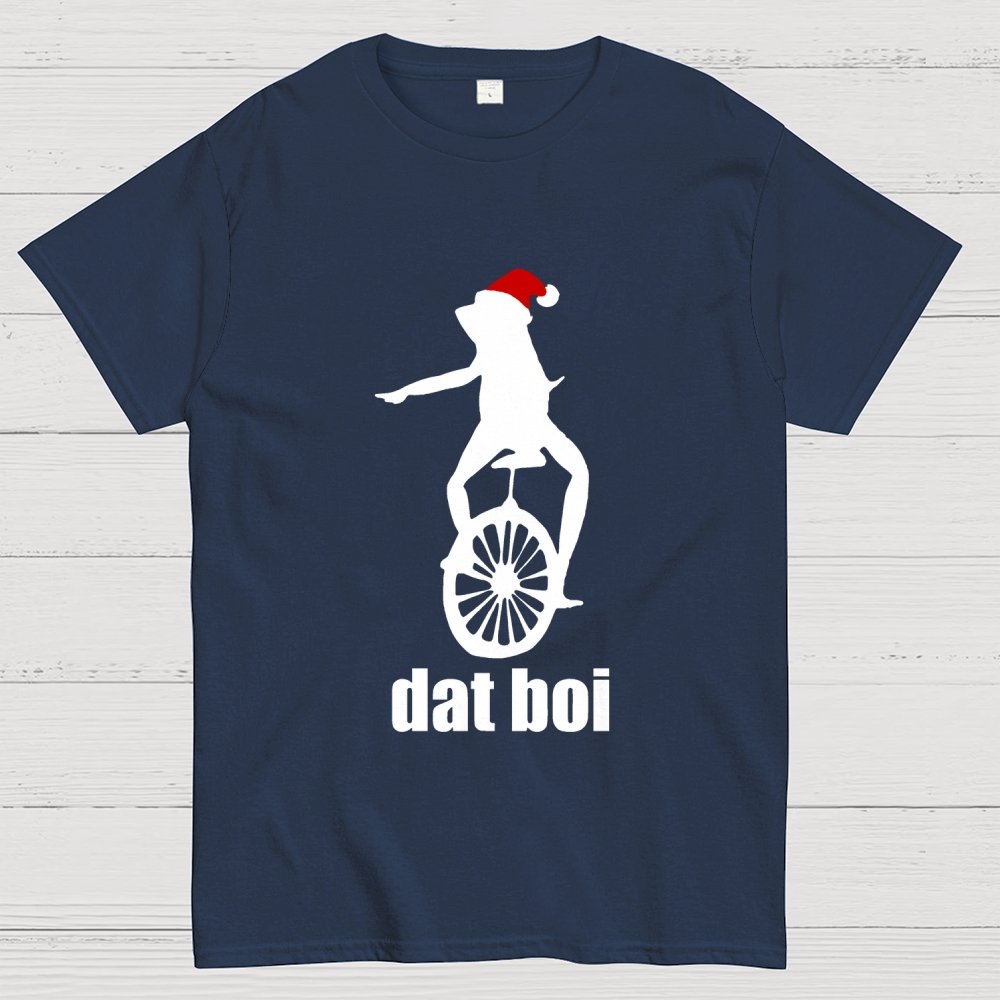 Christmas Here Comes Dat Boi Waddup Meme Geek T-Shirt