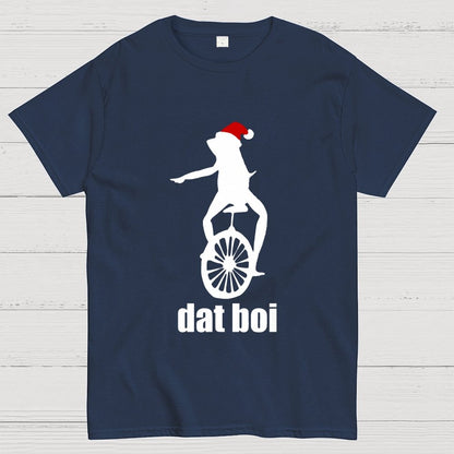 Christmas Here Comes Dat Boi Waddup Meme Geek T-Shirt