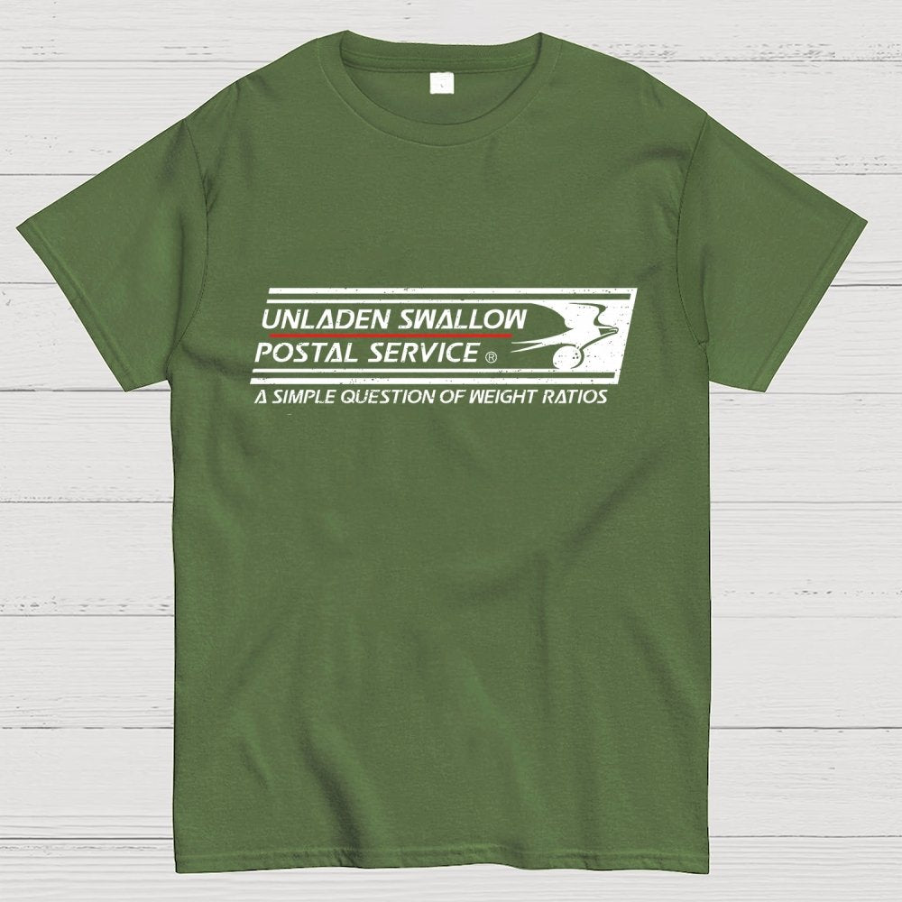 Unladen Swallow Postal Service Geek T-Shirt