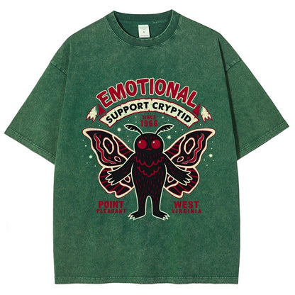 Emotional Support Cryptid Vintage Distressed T-shirt