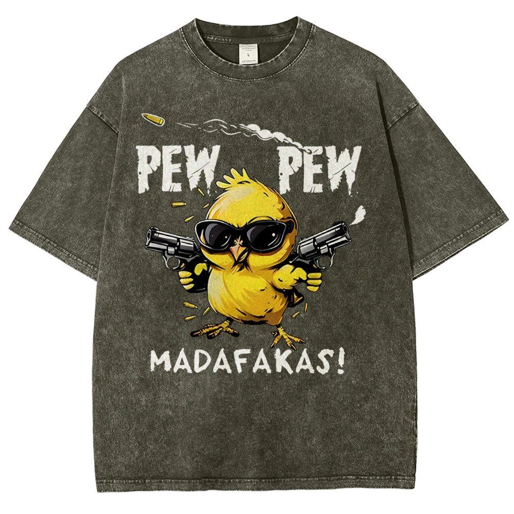 Pew Pew Madafakas! Vintage Distressed T-shirt