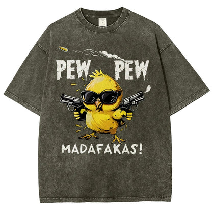 Pew Pew Madafakas! Vintage Distressed T-shirt