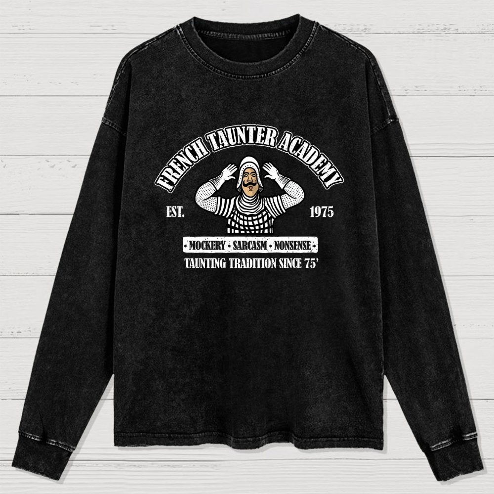 French Taunter Academy Washed Long Sleeve Tee