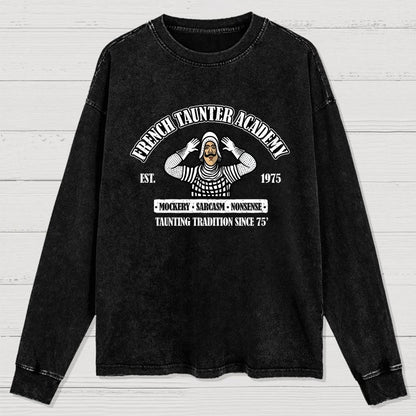 French Taunter Academy Washed Long Sleeve Tee