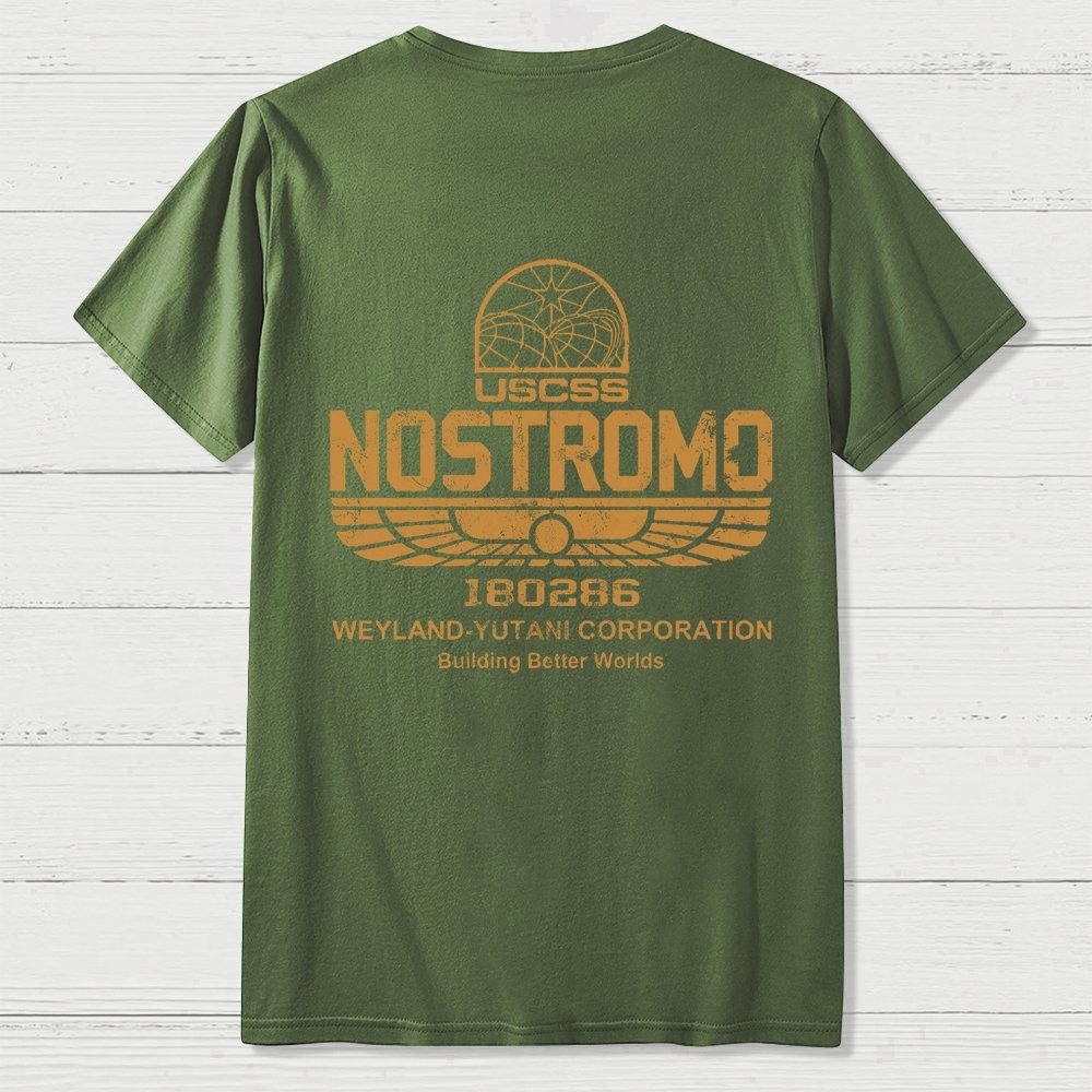 Mystery Ship Front And Back Printing Geek T-Shirt