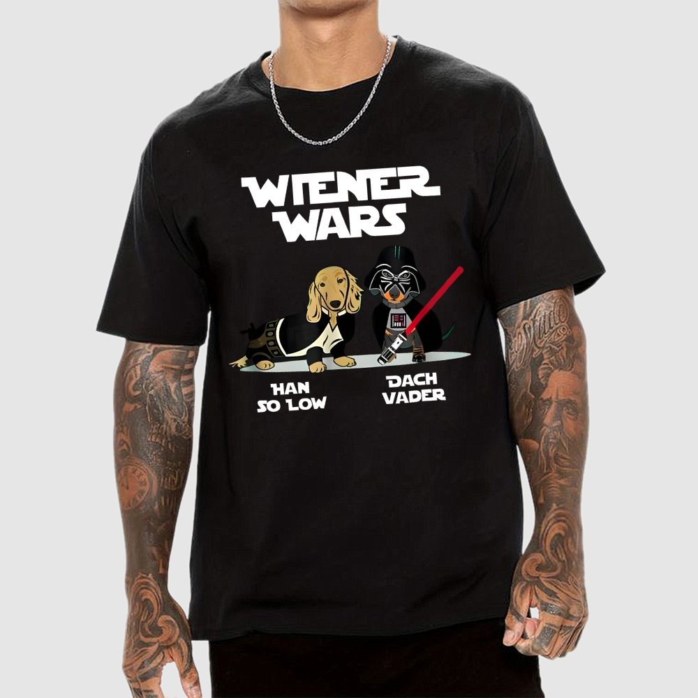 Wiener Wars Funny Dachshund Geek T-Shirt