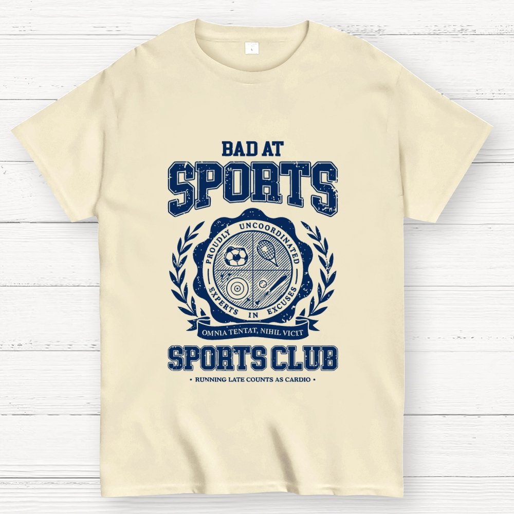 Bad at Sports Sports Club Unisex Geek T-Shirt