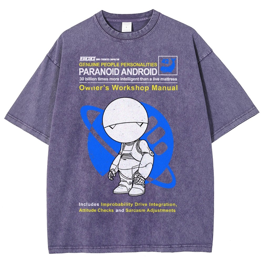 Mysterious Android Manual Vintage Distressed T-shirt