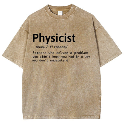 Physics Lover Vintage Distressed T-shirt