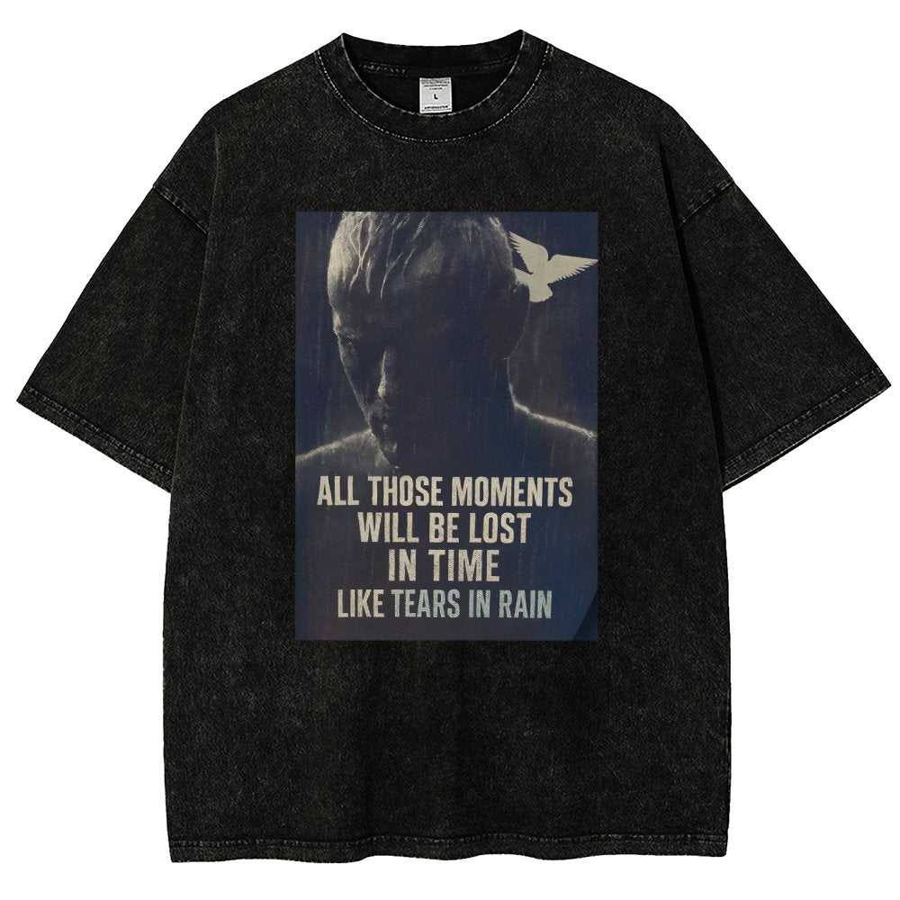 Like Tears in the Rain Vintage Distressed T-shirt