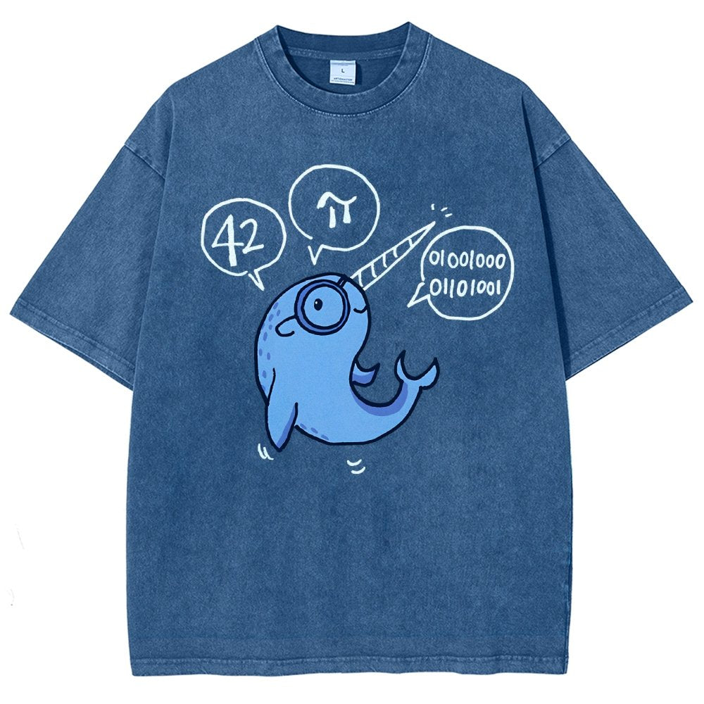 42-π Vintage Distressed T-shirt