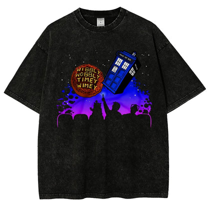 Wibbly Wobbly Timey Wimey   Vintage Distressed T-shirt