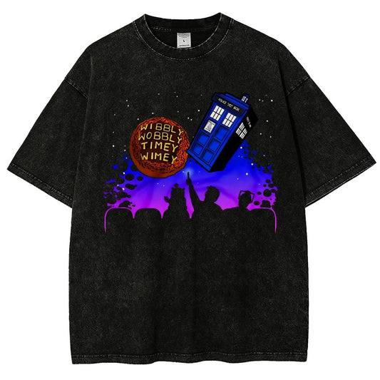 Wibbly Wobbly Timey Wimey   Vintage Distressed T-shirt