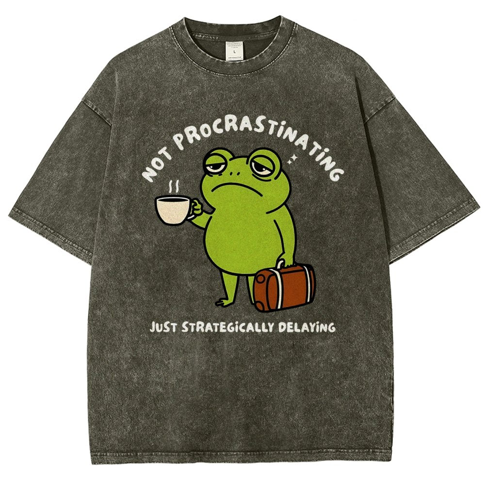 Not Procrastinating Vintage Distressed T-shirt